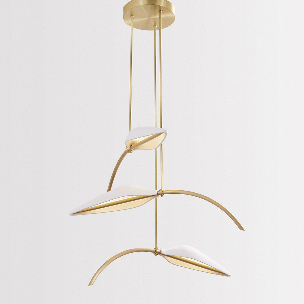 Spire LED Leaf Pendant