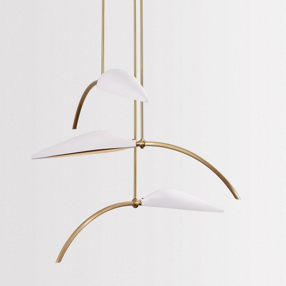 Spire LED Leaf Pendant