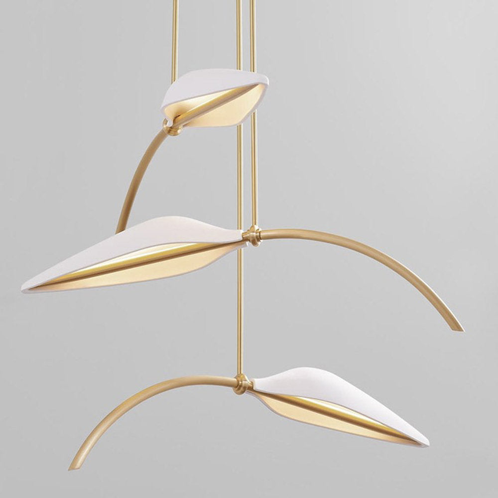 Spire LED Leaf Pendant