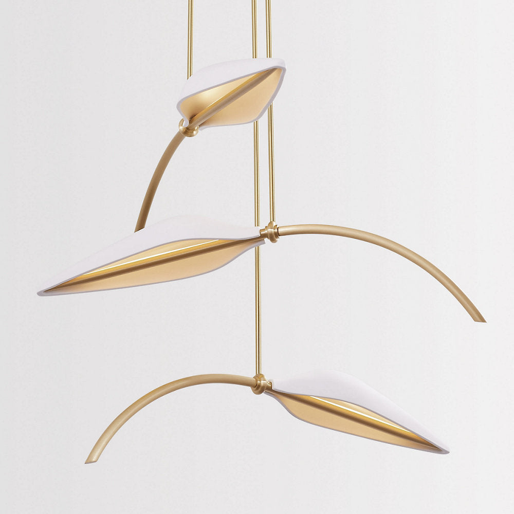 Spire LED Leaf Pendant
