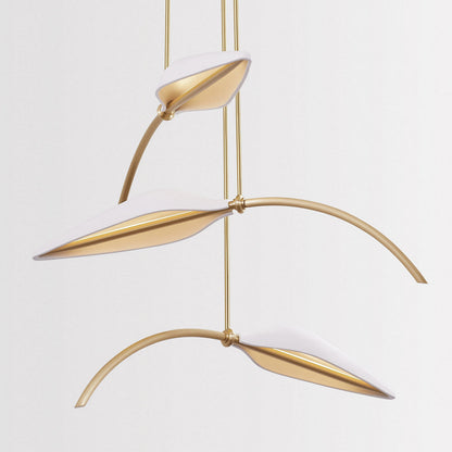Spire LED Leaf Pendant