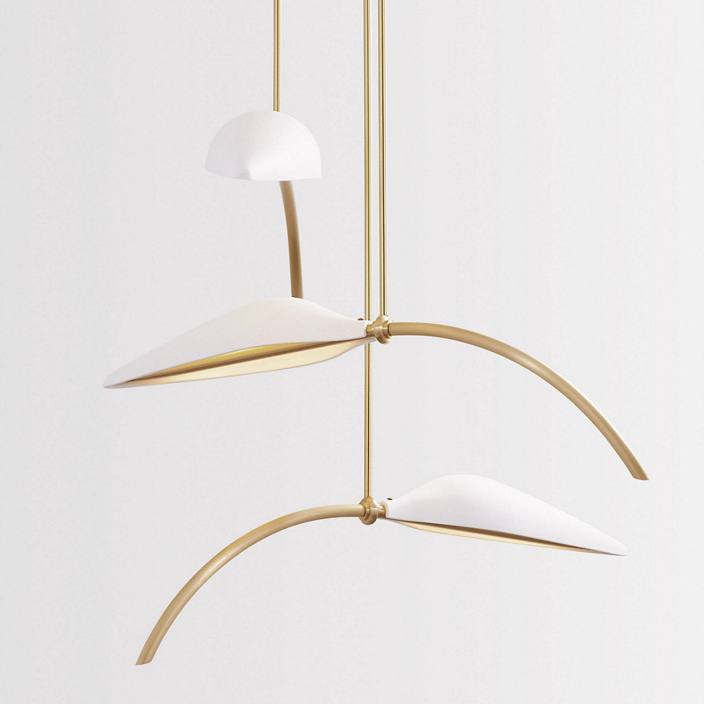 Spire LED Leaf Pendant