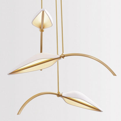 Spire LED Leaf Pendant