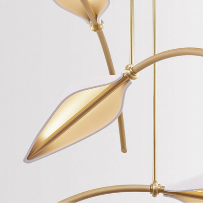 Spire LED Leaf Pendant