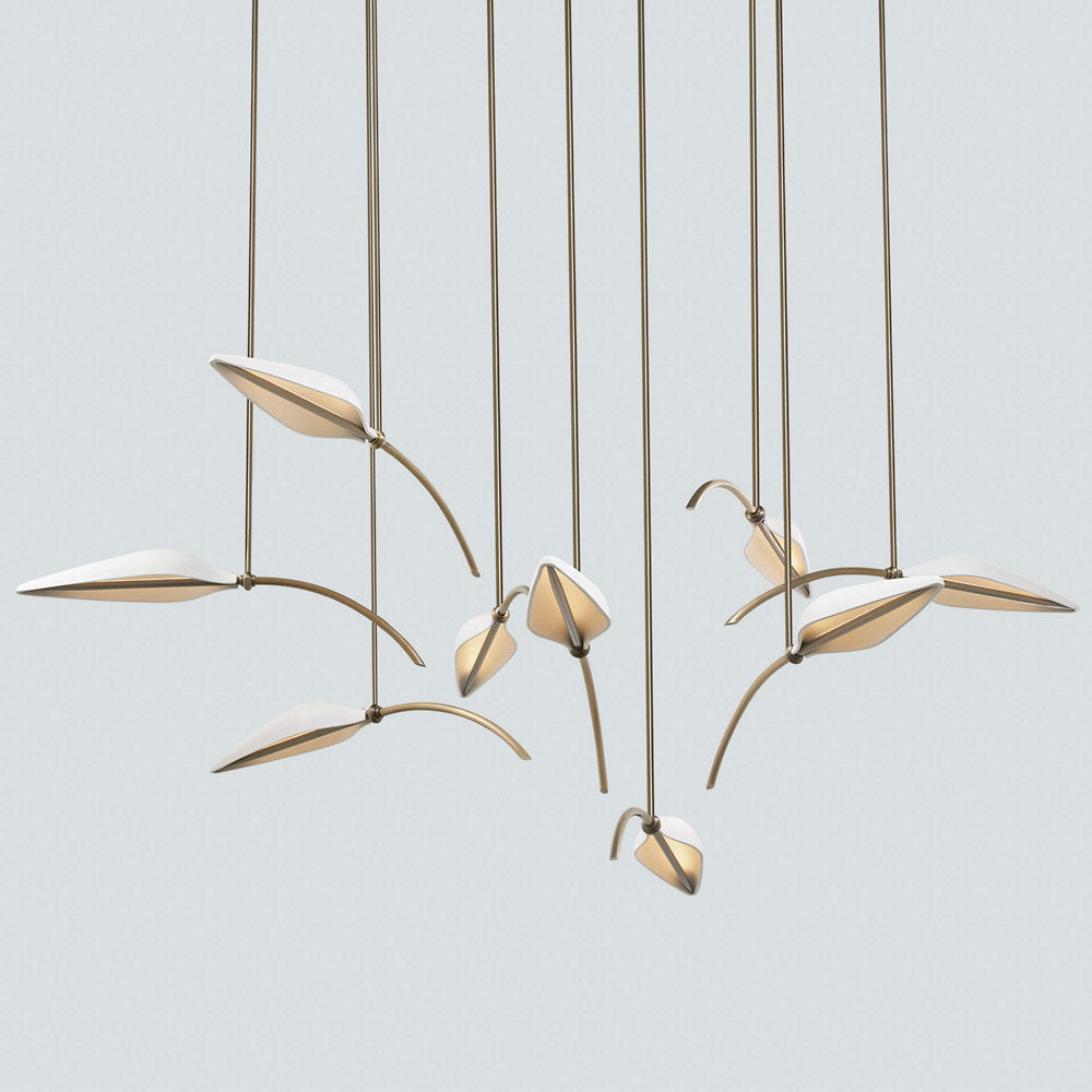 Spire Leaf LED Multi-Light Pendant