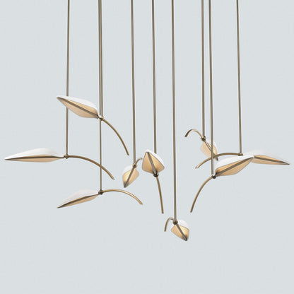 Spire Leaf LED Multi-Light Pendant