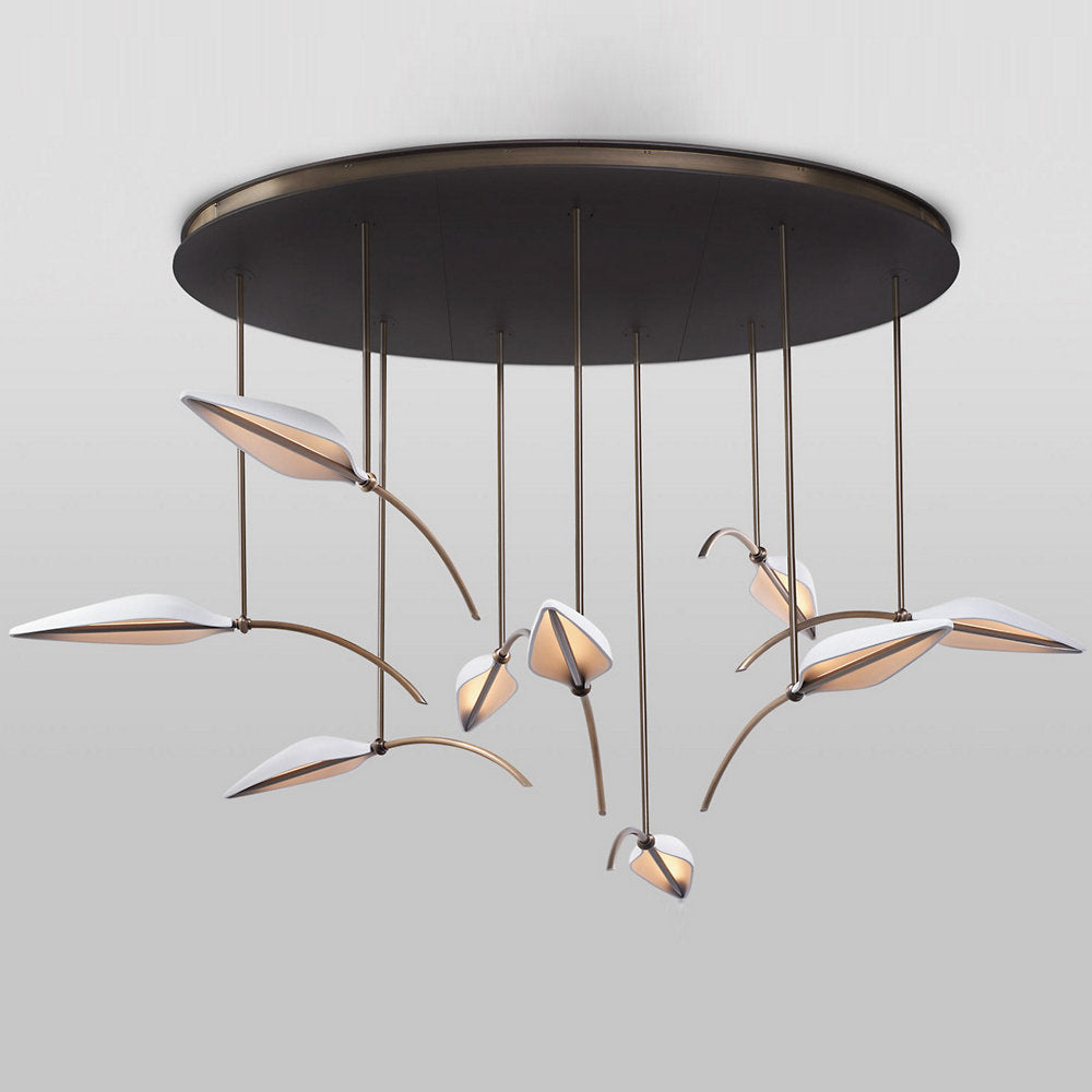 Spire Leaf LED Multi-Light Pendant