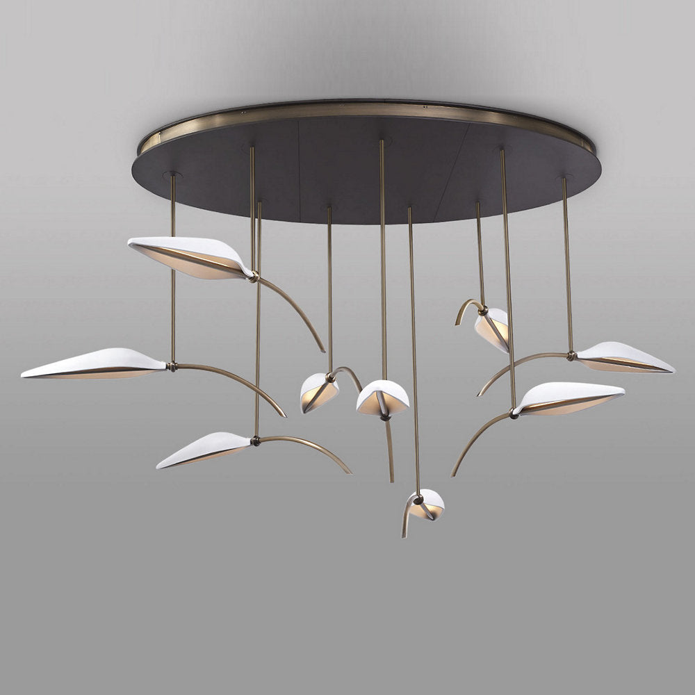 Spire Leaf LED Multi-Light Pendant