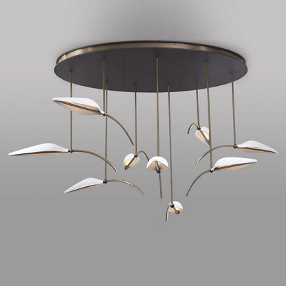 Spire Leaf LED Multi-Light Pendant