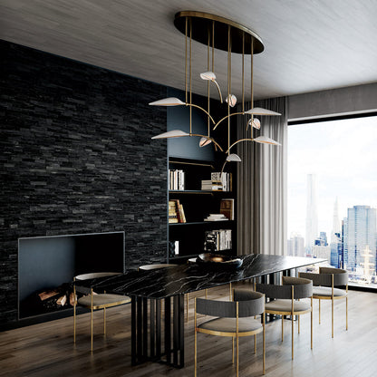 Spire Leaf LED Multi-Light Pendant