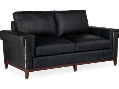 Noah Studio 2-Seat Stationary Leather Sofa