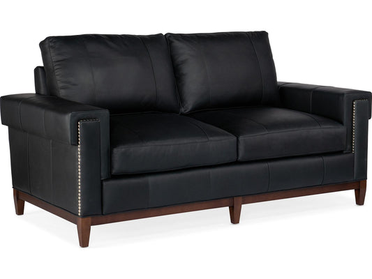 Noah Studio 2-Seat Stationary Leather Sofa