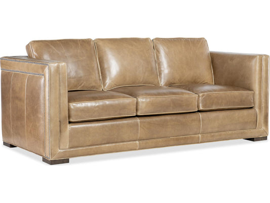Ellary 3-Seat Upholstered Sofa with Track Arms and Nailhead Trim