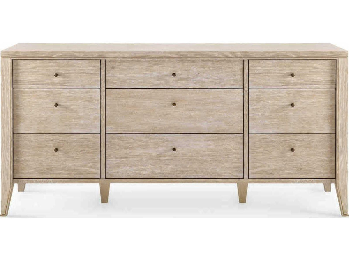Paola 9-Drawers Oak Wood Dresser