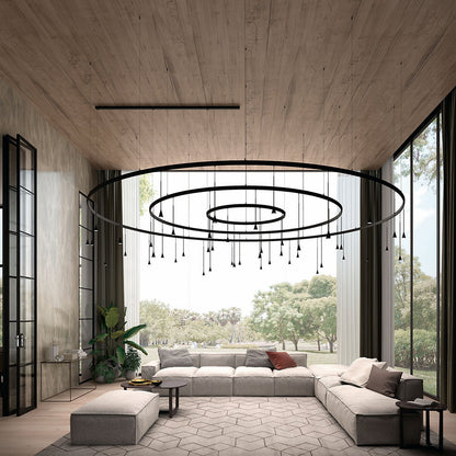 Skybell Concentric Circle LED Pendant
