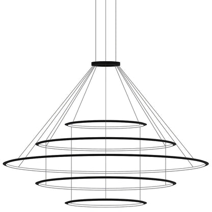 Circular LED 5 Tier Chandelier