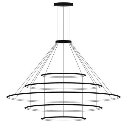 Circular LED 5 Tier Chandelier