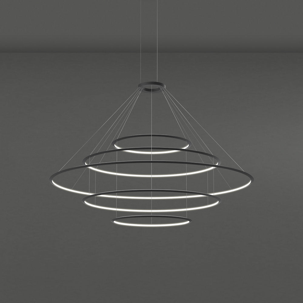 Circular LED 5 Tier Chandelier