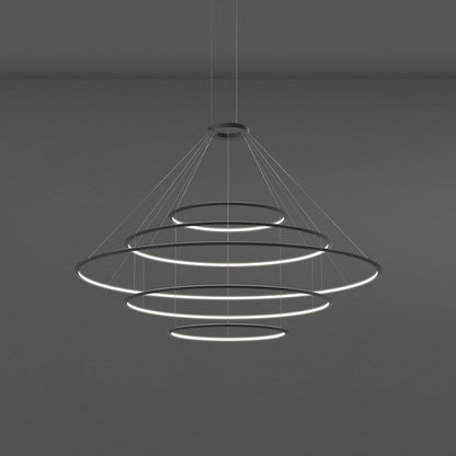 Circular LED 5 Tier Chandelier