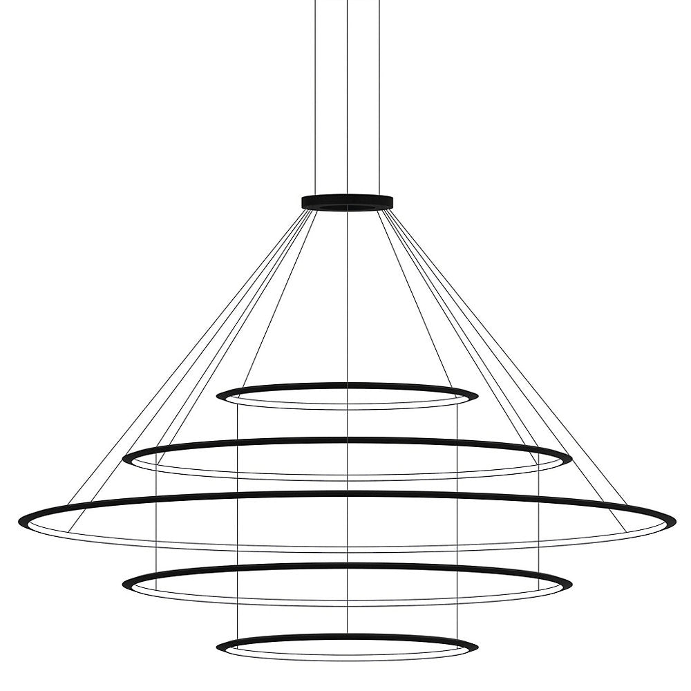 Circular LED 5 Tier Chandelier