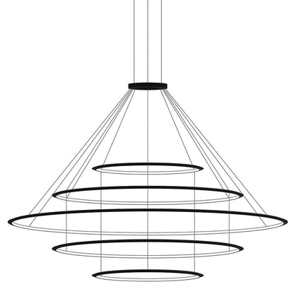 Circular LED 5 Tier Chandelier