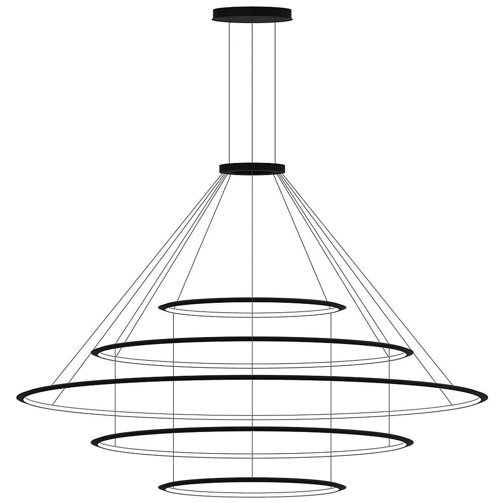 Circular LED 5 Tier Chandelier