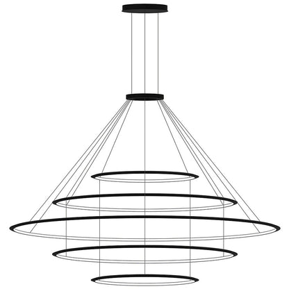 Circular LED 5 Tier Chandelier