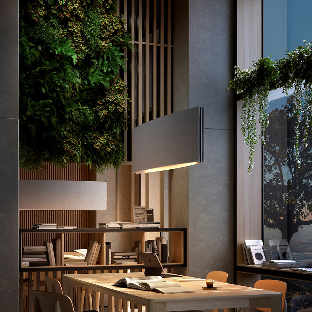 Noren LED Horizontal Rectangular Pendant