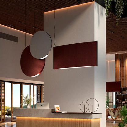 Noren LED Horizontal Rectangular Pendant