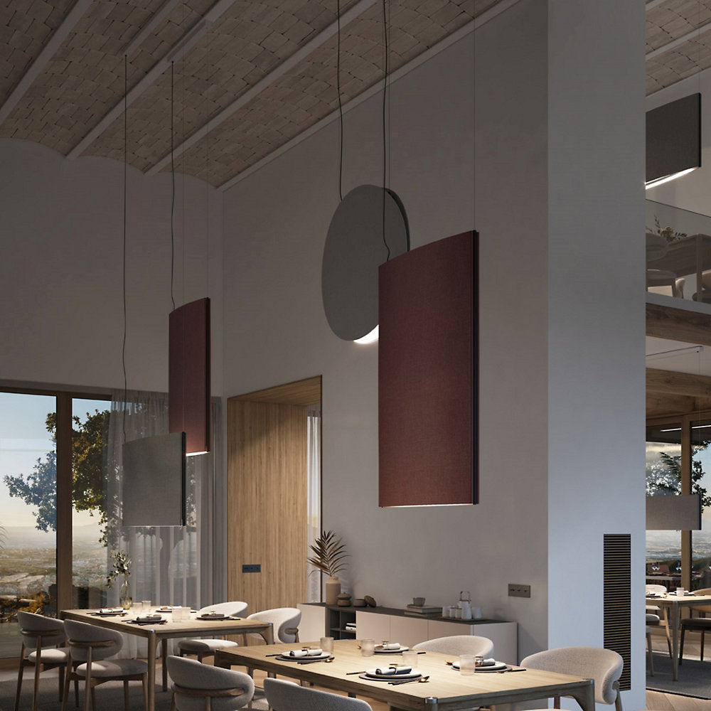 Noren LED Vertical Rectangular Pendant