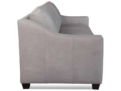 Oliver Leather Estate Sofa with Track Arms in Custom Leather