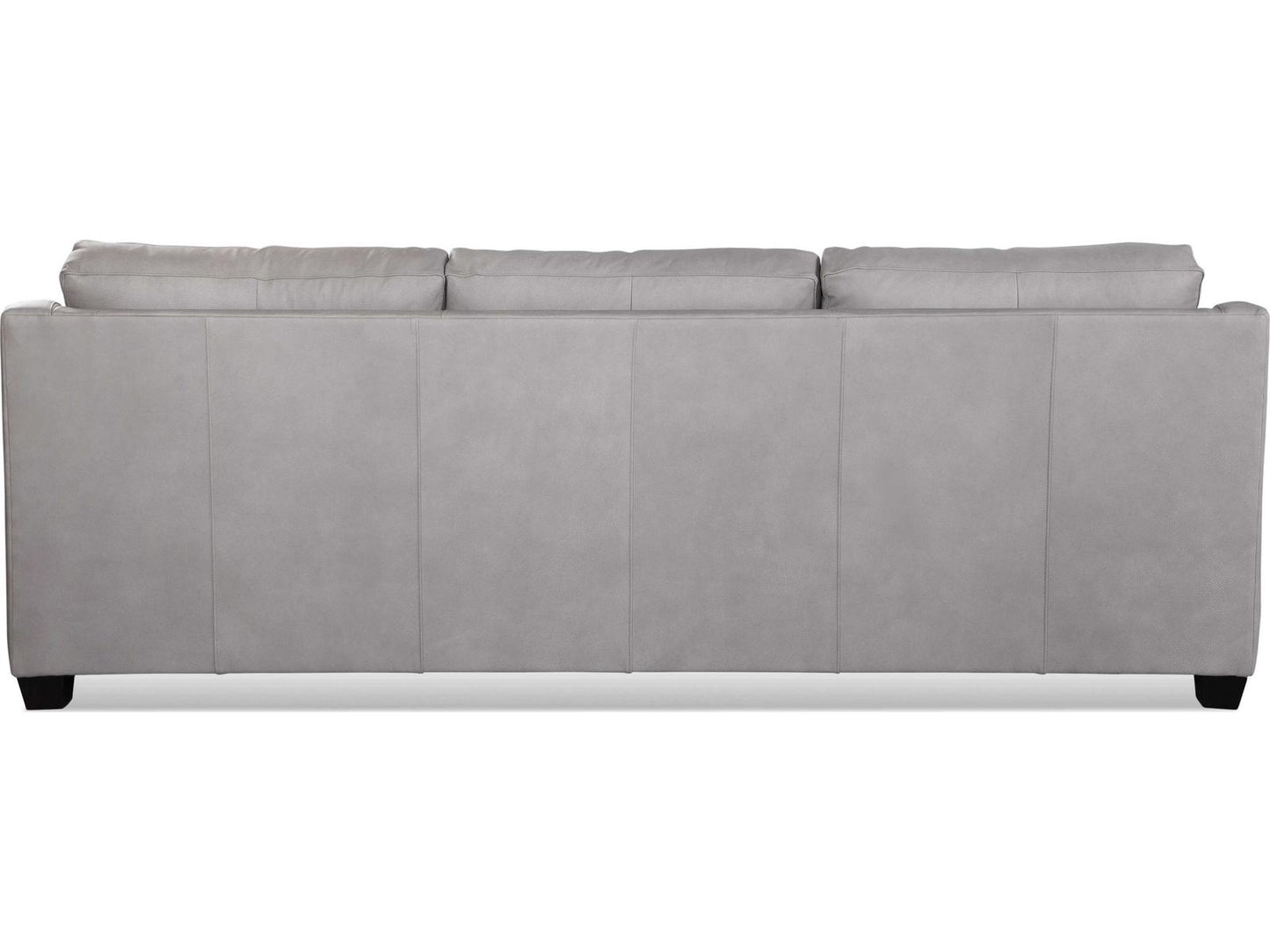 Oliver Leather Estate Sofa with Track Arms in Custom Leather