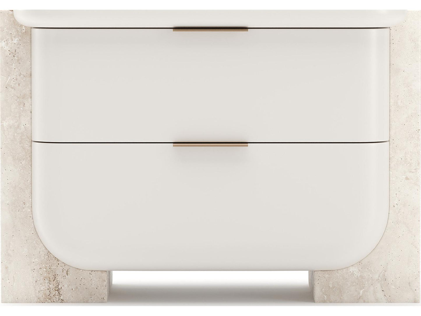 Overlap Large Nightstand Light in Latte and Whisper of Gold