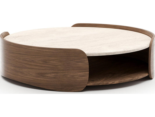 Fleur Round Stone Coffee Table
