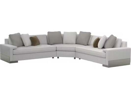 I'M Shelf-ish 3-Piece Modular Fabric Sectional Sofa with Power Station