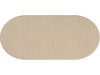 Emphasis 94-Inch Oval Extension Dining Table in Sun Drenched Oak and Silver Travertine