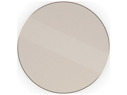 Turn Style Round Coffee Table in Whisper of Gold with Crème Stone Top