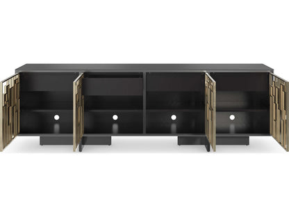 Signature Metropolitan Midtown 95-Inch Console Table with Mixed Metal Finish