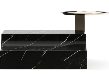 Overlap Round Stone End Table