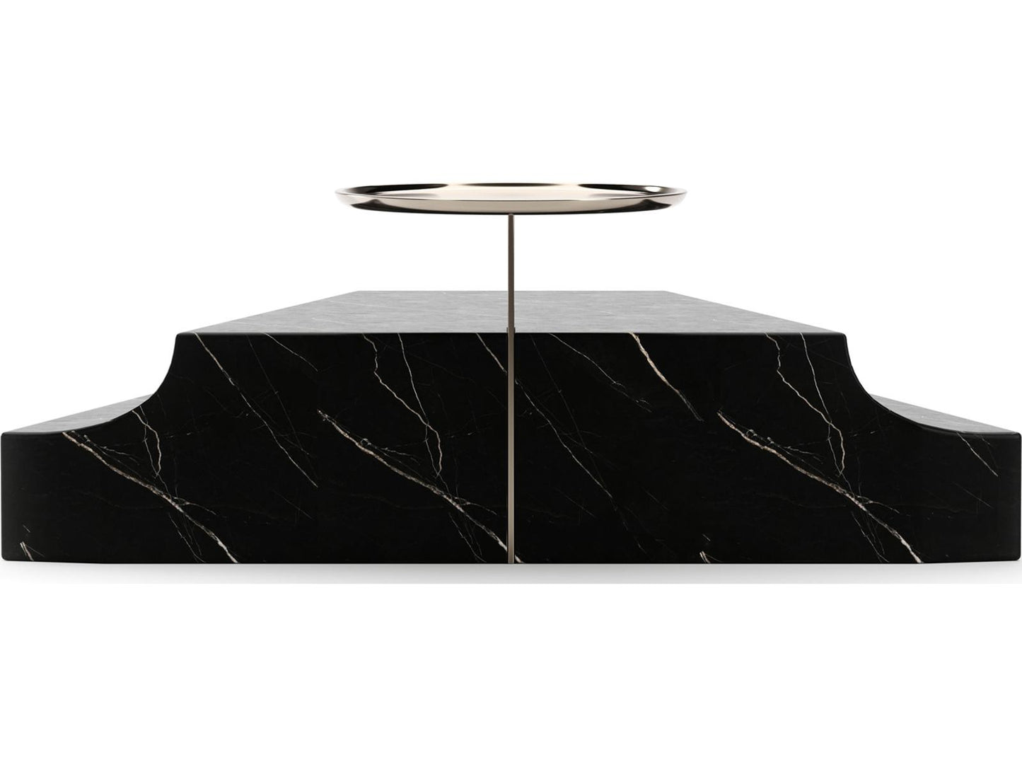 Overlap Round Stone End Table