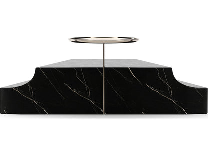 Overlap Round Stone End Table
