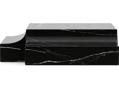 Overlap Round Stone End Table