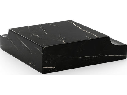 Overlap Round Stone End Table