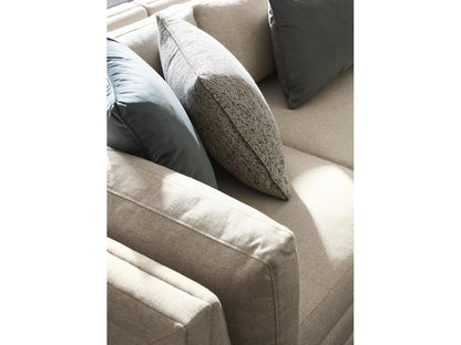 Fusion 6-Piece Modular Fabric Sectional Sofa with Ottoman in Simply Black