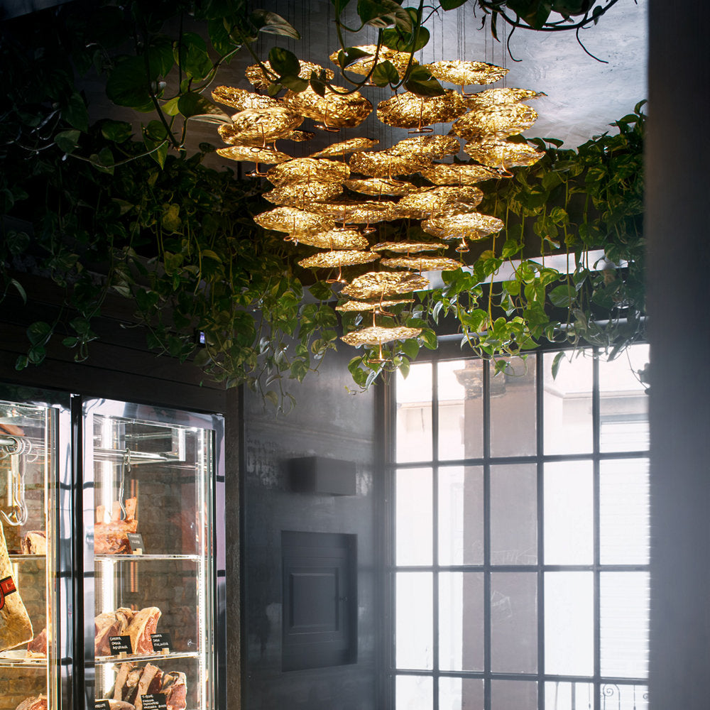 Gold Moon LED Chandelier
