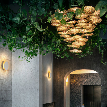 Gold Moon LED Chandelier