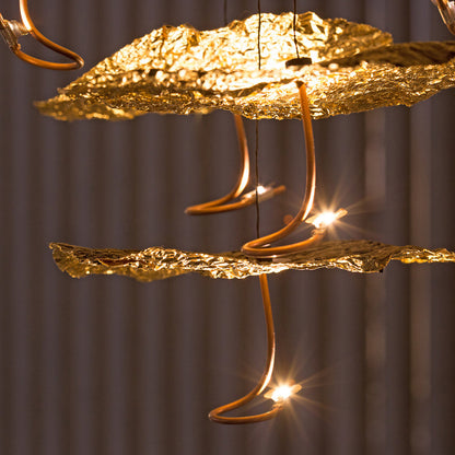 Gold Moon LED Chandelier