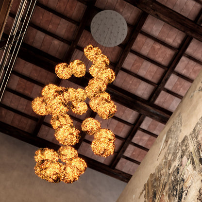 Gold Moon LED Chandelier