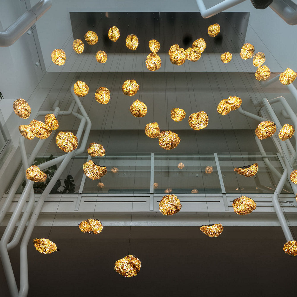 Gold Moon LED Chandelier