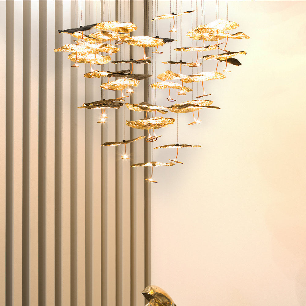 Gold Moon LED Chandelier